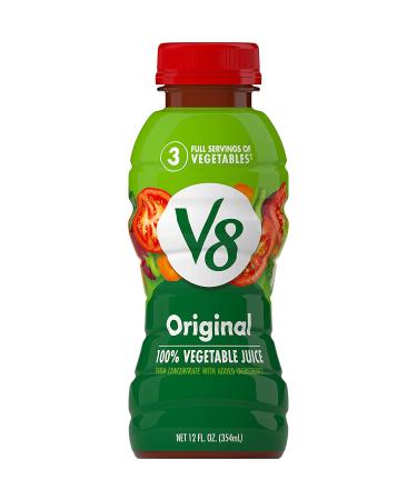 V8 Original 100 Vegetable Juice 12oz Bottle - Tomato Vegetable Blend - Buy Online on GoSupps.com