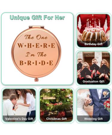 Bride Gifts Engagement Gifts for Her Bride to Be Gifts Ideas Compact Mirror for Women Bridal Shower Gifts forÂ Bride Bachelorette Party Gifts Wedding Gift Folding Makeup Mirror - Buy Online on GoSupps.com