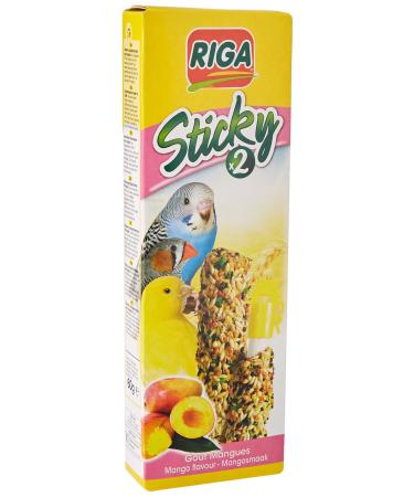 Riga - Sticky for all birds - baked sticks - mixture of grains grain and mango - box with 2 sticky sticks 60 g (1 Pack) - Buy Online on GoSupps.com