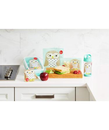 3 Sprouts Kids Small 12oz Plastic Spout Water Bottle Owl - 1 Count - Buy Online on GoSupps.com