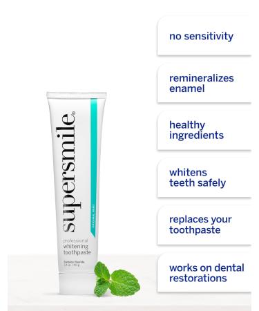 Supersmile Original Mint Teeth Whitening Travel Kit - Brighten Your Smile Anywhere | Buy Now - Buy Online on GoSupps.com