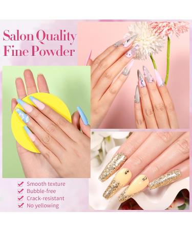 BORN PRETTY 24 Color Acrylic Powder Set | Professional Nail Extension Kit for Beginners | Glitter Acrylic Nail Powder Starter Set - Buy Online on GoSupps.com