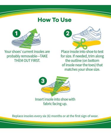 Dr. Scholl's Athletic Fitness Walking Insoles for Women (Sizes 6-11) & Men (Sizes 8-14) - Comfort & Support - Buy Online on GoSupps.com