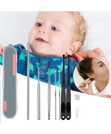 Alcohol Rubbing Spring Earwax Cleaner Tool Set - 8-in-1 Ear Pick Kit for Ear Wax Removal and Piercing Care - Buy Online on GoSupps.com