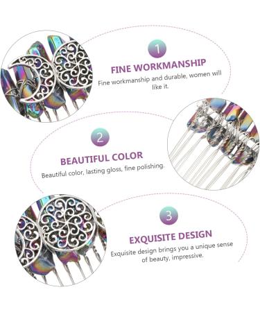 Didiseaon 1pc Niang Silver 20-tooth Hair Comb Wedding Hair Clip Fancy Hair Combs Decorative Hair Combs Bridal Hair Comb Handmade Silver Hair Clips Tiara Bride Girl Copper Wire Silver Wire - Buy Online on GoSupps.com