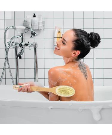 Joejis Kitchen 42 cm Long Handle Shower Brush - Ultimate Back Brush for a Refreshing Bath Experience - Buy Online on GoSupps.com