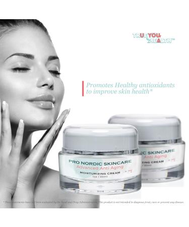 Pro Nordic Skincare Advanced Anti-Aging Moisturizing Cream | Day & Night Wrinkle-Correcting Formula with Vitamin C & A | Reduce Wrinkles & Support Collagen Production - Buy Online on GoSupps.com