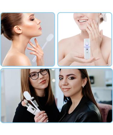 Portable Nano Mist Sprayer with 270 Rotation & 20ml Water Tank - USB Rechargeable Face Mist Steamer for Makeup and Skin Care (White) - Buy Online on GoSupps.com