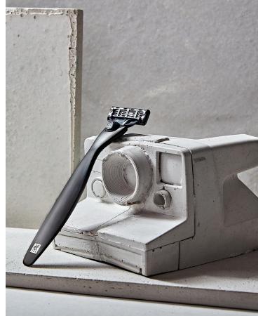 Twilding Men's Razor - Premium Stainless Steel for Perfect Wet Shave with Mach3 Blade - Black - 1 Pack - Buy Online on GoSupps.com