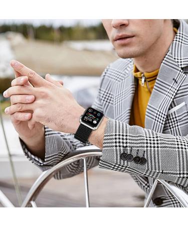 GZ GZHISY Sport Loop Nylon Band for Apple Watch 38mm-49mm, Dark Black - Stretchy Elastic Braided Strap for iPhone Watch, Breathable Replacement Wristband for Men and Women - Buy Online on GoSupps.com