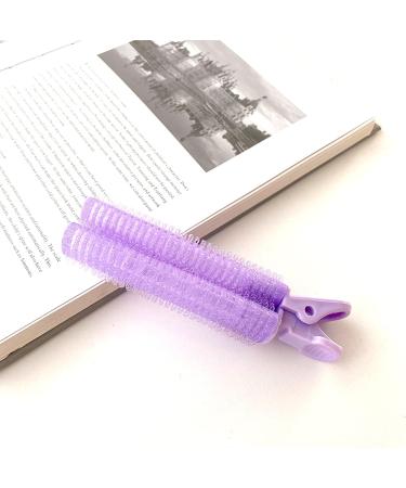 Hair Root Fluffy Clip 4 Pcs Non-Slip Cold Wave Curling Iron for Home Showers Salon DIY Styling Tools (Purple) - Buy Online on GoSupps.com