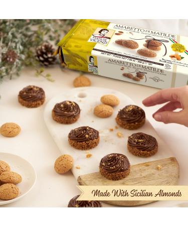 Matilde Vicenzi Amaretto DItalia Biscuits - 12 Crispy Almond Cookies - All-Natural Kosher Dairy - Traditional Italian Treat - 7.05 oz (200g) - 2 Pack - Buy Online on GoSupps.com