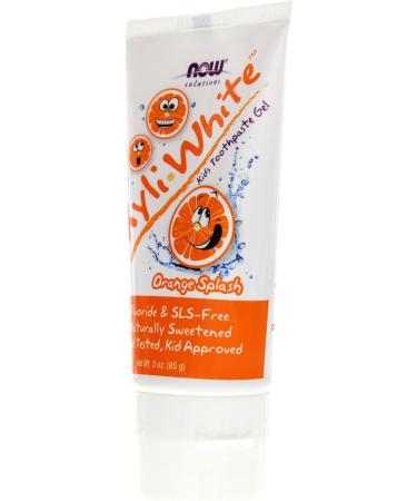 Now Foods XyliWhite Orange Splash Kids Toothpaste 3 oz Gel Pack of 2 - Buy Online on GoSupps.com