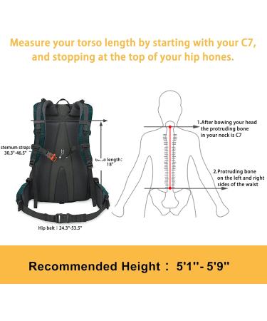 N NEVO RHINO 40L Waterproof Hiking Backpack - Lake Blue | 2022 Model - Buy Online on GoSupps.com