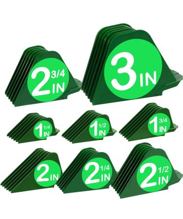3 Inch Large Clipper Guards, XL Clipper Guards with 8 Cutting Lengths from 3in & 2.75in & 2.5in & 2.25in & 2in & 1.75in & 1.5in & 1.25in Fits Most Wahl Full Size Hair Clippers (8pcs Green 3 Inch)