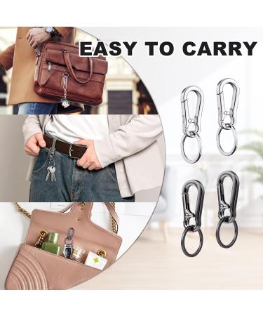 Redamancy 4 PCs Removable Carabiner Hooks & Key Rings - Durable Carabiner Key Chains for Men & Women - Ideal for Outdoor & Everyday Use - Buy Online on GoSupps.com