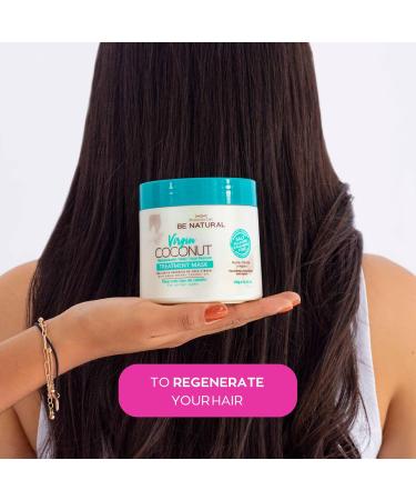 Placenta Life Be Natural Virgin Coconut Treatment Mask - Repair & Moisturize for All Hair Types (12.35 Oz) - International Shipping Available - Buy Online on GoSupps.com