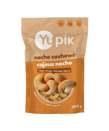 Yupik Nacho Cashews 200 g Kosher Roasted Cashews with Vegan Cheese Seasoned Nuts Crunchy Savory Snack Nacho Cheese Flavor Perfect for Parties & Game Night