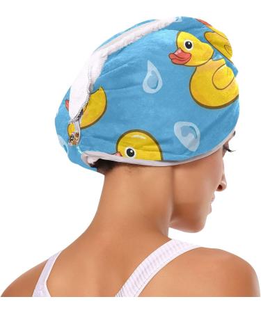 Little Yellow Duck Hair Towel 2 Pack - Super Absorbent Quick Dry Turbans for Women & Girls - Buy Online on GoSupps.com