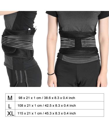 Back Support Lumbar Belt | Relief for Low Back Pain & Injury Prevention | Adjustable & Breathable Mesh Panels (L - Buy Online on GoSupps.com