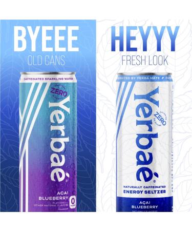 Yerbae Energy Seltzer Variety Tropical Pack - 12oz Cans (12 Pack) | 0 Sugar, 0 Calories, 0 Carbs | Energized by Yerba Mate | Naturally Caffeinated & Plant-Based | Healthy Alternative to Coffee and Sodas - Buy Online on GoSupps.com