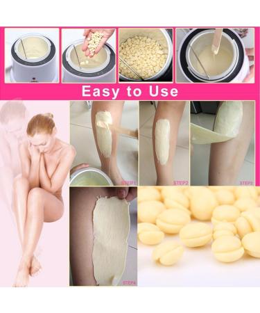 Hartwachs Beans 500g - Painless Hot Wax for Women & Men | Lavender Full Body Hair Remover - Buy Online on GoSupps.com