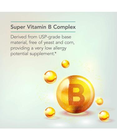 Nutricology Super B Vitamins - 120 Vegetarian Capsules for Energy & Health - Buy Online on GoSupps.com