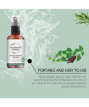 Rosemary Hair Spray Organic Rosemary Oil for Hair Growth Natural Rosemary Hair Oil Smooth & Soft Hair 100ml Rosemary Extract with Castor Seed Oil Prevents Hair Loss and Soothes Scalp - Buy Online on GoSupps.com