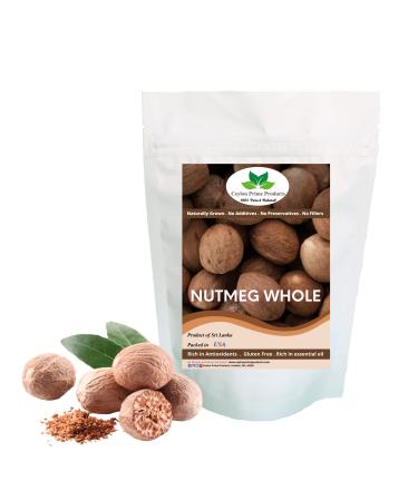 Nutmeg Whole by Ceylon Prime Products (2oz) | 100% Pure & Natural Premium Nutmeg from Sri Lanka | In a Resealable Bag
