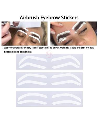 24 Pairs Disposable Brow Shaping Guides - Airbrush Brow Shape Tape & Microblading Stencils for Perfect Eyebrows | International Shipping Available - Buy Online on GoSupps.com