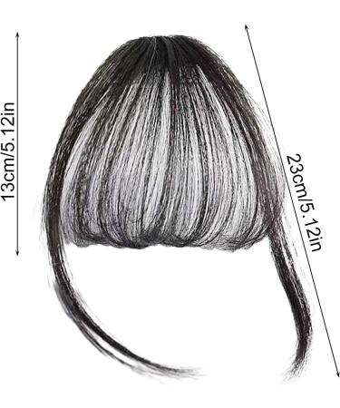 Clip In Bang Hair Extensions Bangs Fake Bang Hairpieces Natural Easy To Use Soft Hair Extensions Bangs For Women And Girls Natural black - with sideburns - Buy Online on GoSupps.com