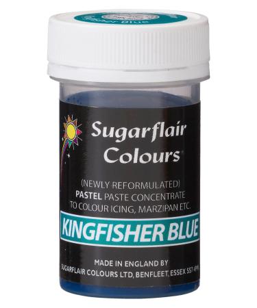 Sugarflair Kingfisher Blue Pastel Food Colouring Paste Highly Concentrated for Use with Sugar Pastes Buttercream Royal Icing or Cake Mix Subtle Colour Dye - 25g