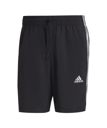 adidas Male Adult Shorts (1/2) Aeroready Essentials Chelsea 3-Stripes L Black/White