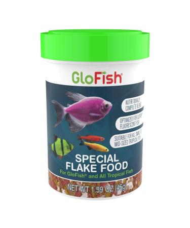 GloFish Special Flake Dry Fish Food for Brightness, 1.6 oz - 77003