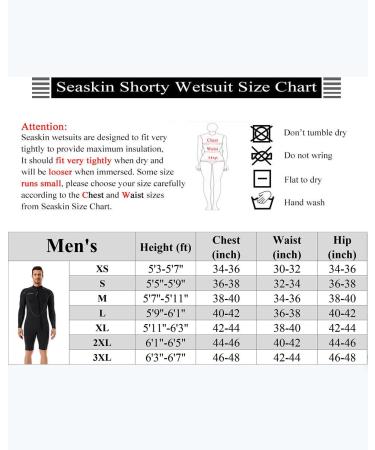 Seaskin 3mm Long Sleeve Shorty Wetsuit for Men - Black, X-Large - Buy Online on GoSupps.com