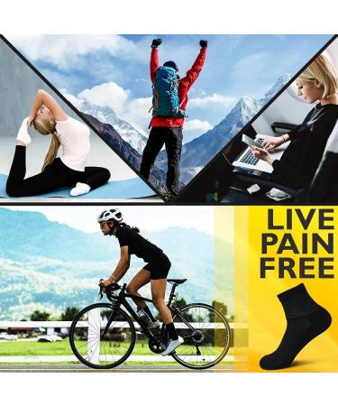 NevEND Diabetic Cotton Ankle Socks - 6 Pairs White - Physicians Approved for Health Circulation - Men's Women's Size 13-15 - Buy Online on GoSupps.com