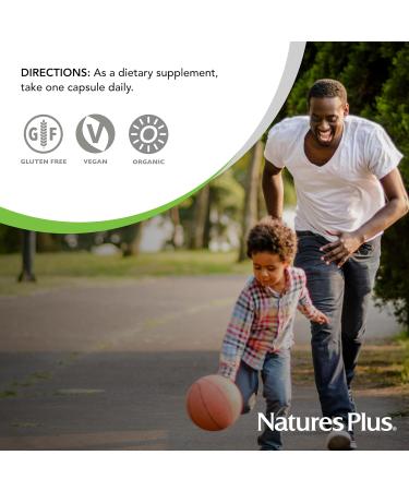 NaturesPlus Source of Life Garden Vitamin D3 & K2 - 60 Capsules - Immune System and Bone Support - USDA Certified Organic Vegan Gluten Free - 60 Servings - Buy Online on GoSupps.com