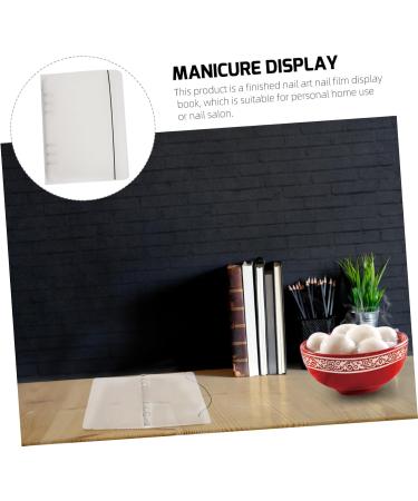 Ipetboom 1set Piece Nail Art Organizer Nail Display Holder Finished Nail Sample Plate Finished Nail Sample Booklet Nail Salon Accessory Nail Display Book Adhesive Book Work Plastic Storage 23x18cm Transparent - Buy Online on GoSupps.com