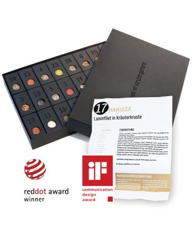 MEIN GENUSS Christmas Bundle 2023: Spice Advent Calendar & Salad Spice Set - 24 Elegant Spices & 5 Recipes for Festive Flavor - Buy Online on GoSupps.com