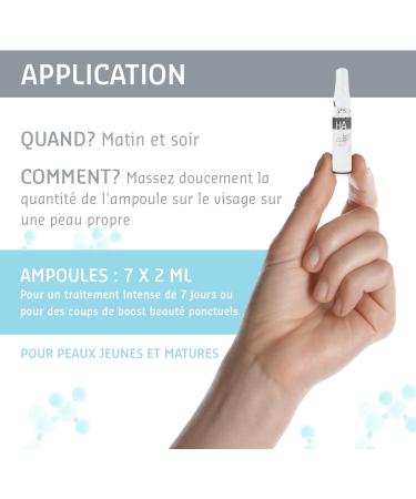 +155% Skin Hydration in 1h Hyaluronic Acid Concentrated Ampoules Face Serum - Moisturizing Face Care for Face Lifting 7x2ml Clinically Tested - Elemental Care - Buy Online on GoSupps.com