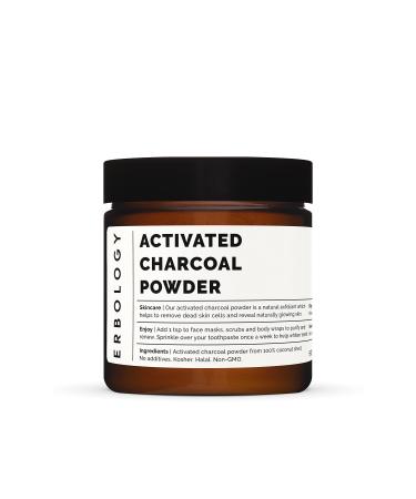 Activated Charcoal Powder 1.8 oz - Tooth Whitening - Natural Digestive Aid - Vegan and Gluten-Free - Non-GMO - Recyclable Glass Jar