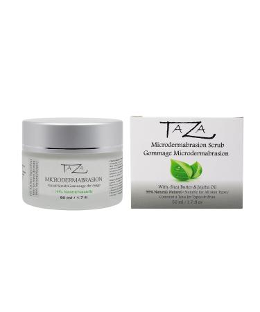 Premium Taza Natural Microdermabrasion Scrub 50ml | Radiant Complexion with Shea Butter & Coconut Oil | International Shipping Available - Buy Online on GoSupps.com