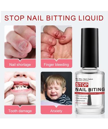 Anti-Bite Nail Polish 12ml Taste-Safe Coating - Stop this Bad Habit For Thumb Growth and Sucking - Buy Online on GoSupps.com