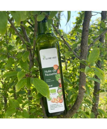 Organic Hazelnut Oil - Source of Omega 9 - Le Pr Vert - 250 ml - Virgin - Made and Cold Extracted - Buy Online on GoSupps.com