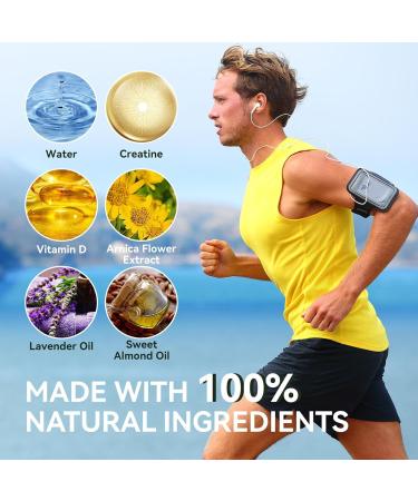 Natural Calming Massage Oil 100ml - Nourishing & Moisturizing Body Oil for Relaxation - Perfect for Women & Men - Buy Online on GoSupps.com