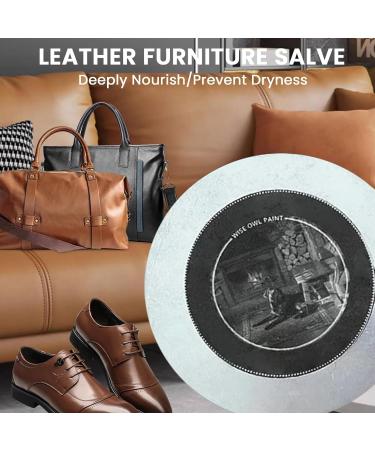 Wise Owl Furniture Salve for Leather Leather and Wood Furniture Salve and Brush Leather Restorer for Couches Prevent Dryness and Cracking Furniture Leather Salve with Boar Bristle Brush for Home 2paste+1brushes - Buy Online on GoSupps.com