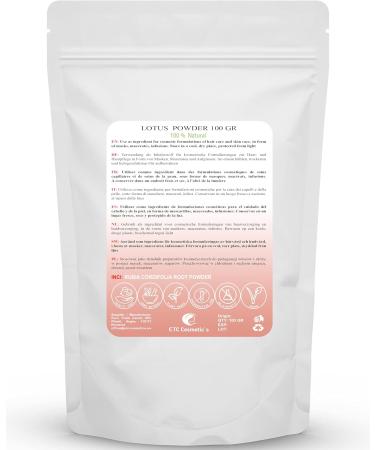 100% Natural Lotus Seed Powder (Nelumbo nucifera) - Improves Skin Appearance Anti-Aging Regenerating Suitable for All Skin Types - 100g - Buy Online on GoSupps.com