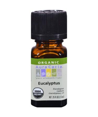 Aura Cacia Organic Essential Oil Eucalyptus 0.25 fl Ounce Liquid