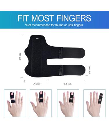 Sopito Finger Splints - 6pcs Finger Support Brace for Broken Fingers, Arthritis, and Knuckle Immobilization - Buy Online on GoSupps.com