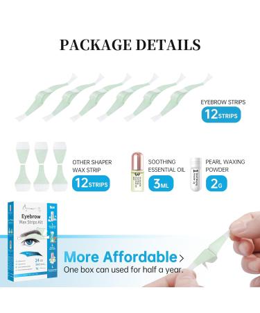 Beauty7 Cold Wax Strips for Eyebrows - Pain-Free Hair Removal Strips for Men | Precise & Quick Waxing Solution - Buy Online on GoSupps.com